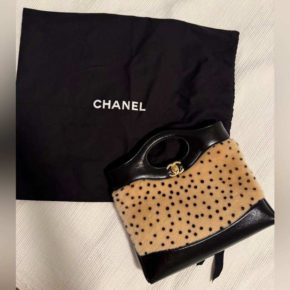 SOLD Chanel 31 in Pony Hair Dalmatian Leopard print - Picture 2 of 4